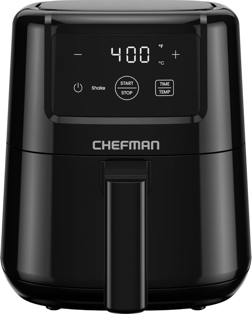 Chefman 2 Qt mini compact digital air fryer with dishwasher safe basket
