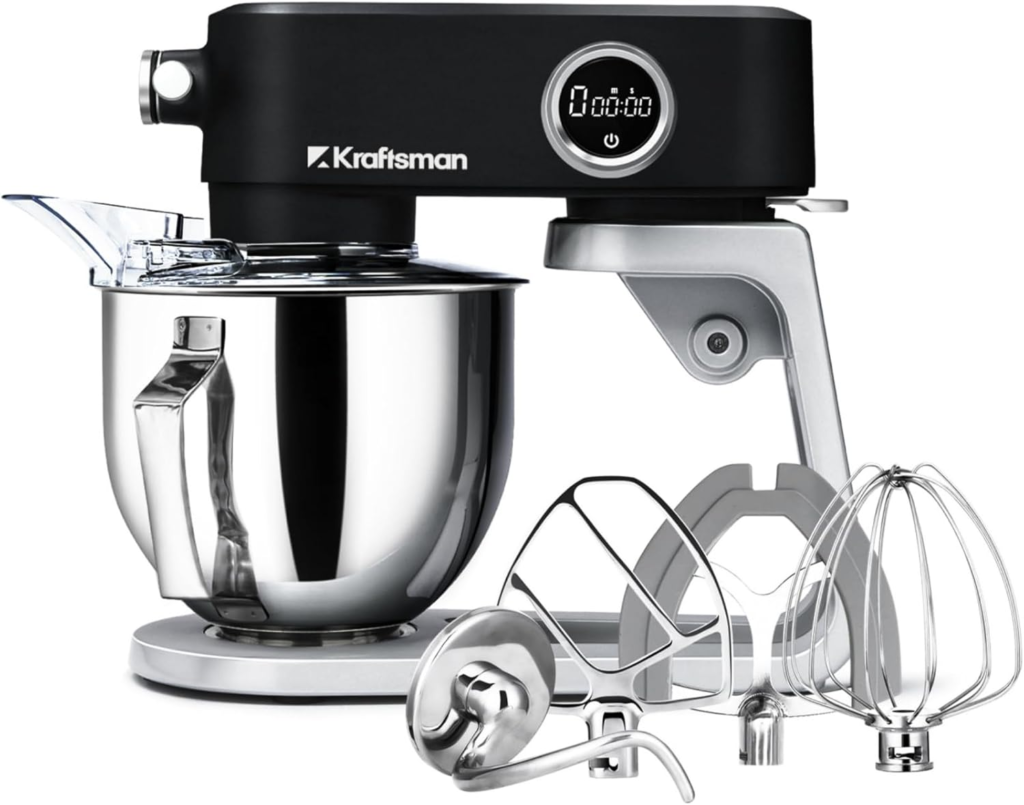 Best heavy duty stand mixer Kraftsman 5.3 quart all metal kitchen mixer for bread dough