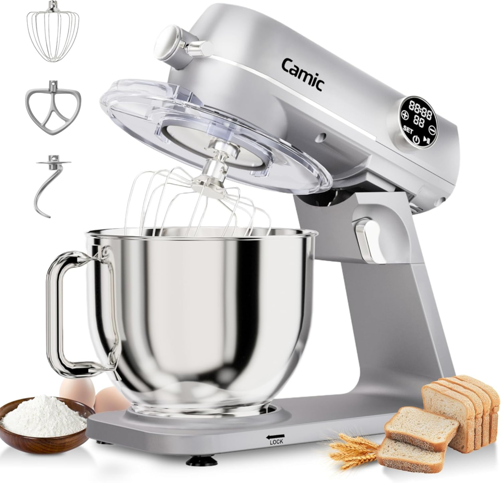 best stand mixer for bread dough 8.45 qt all metal large capacity kitchen mixer
