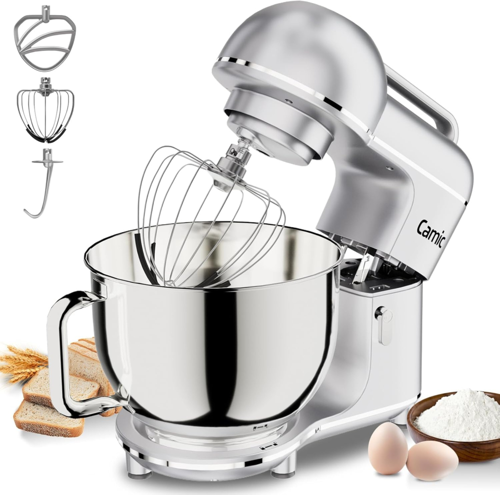 best budget stand mixer camic 7.45 qt kitchen mixer with dough hook