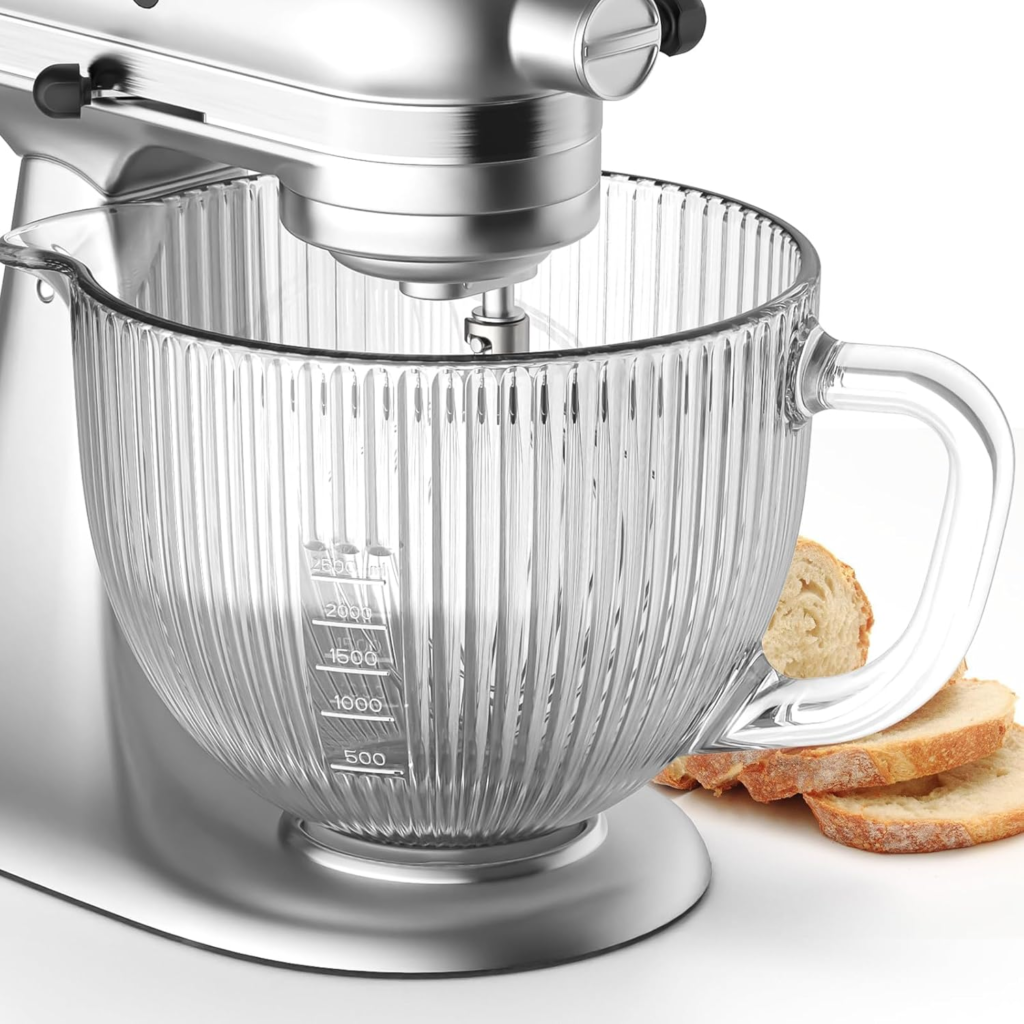 best stand mixer bowl cofun glass mixing bowl with handle for kitchenaid mixer
