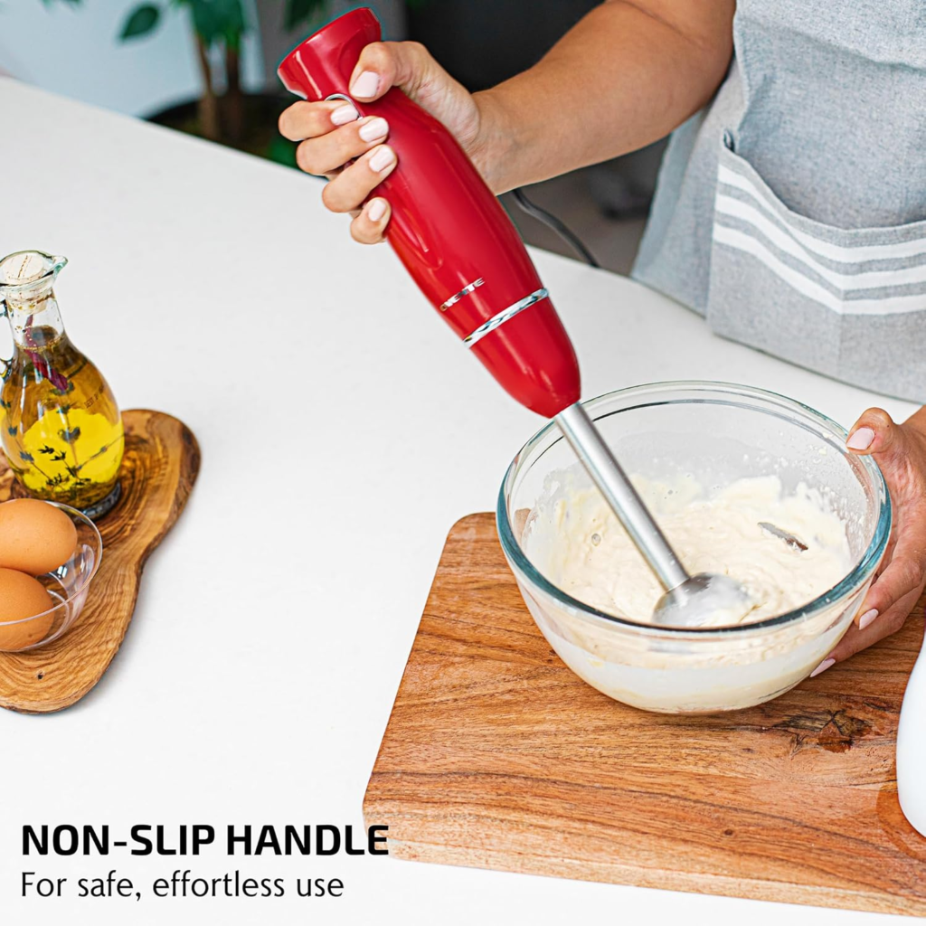 best handheld blender OVENTE 300W stick mixer for soups and smoothies