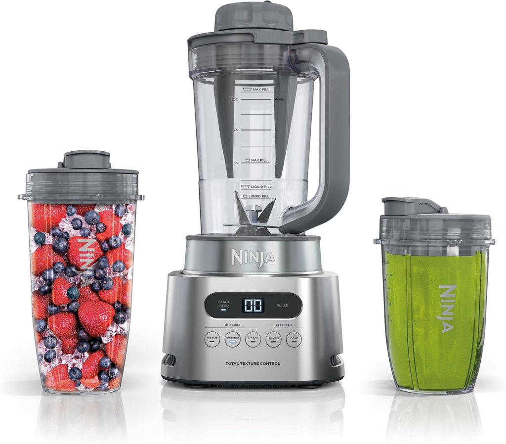 Ninja SS151 TWISTi Blender DUO high-speed smoothie blender with pitcher and to-go cups