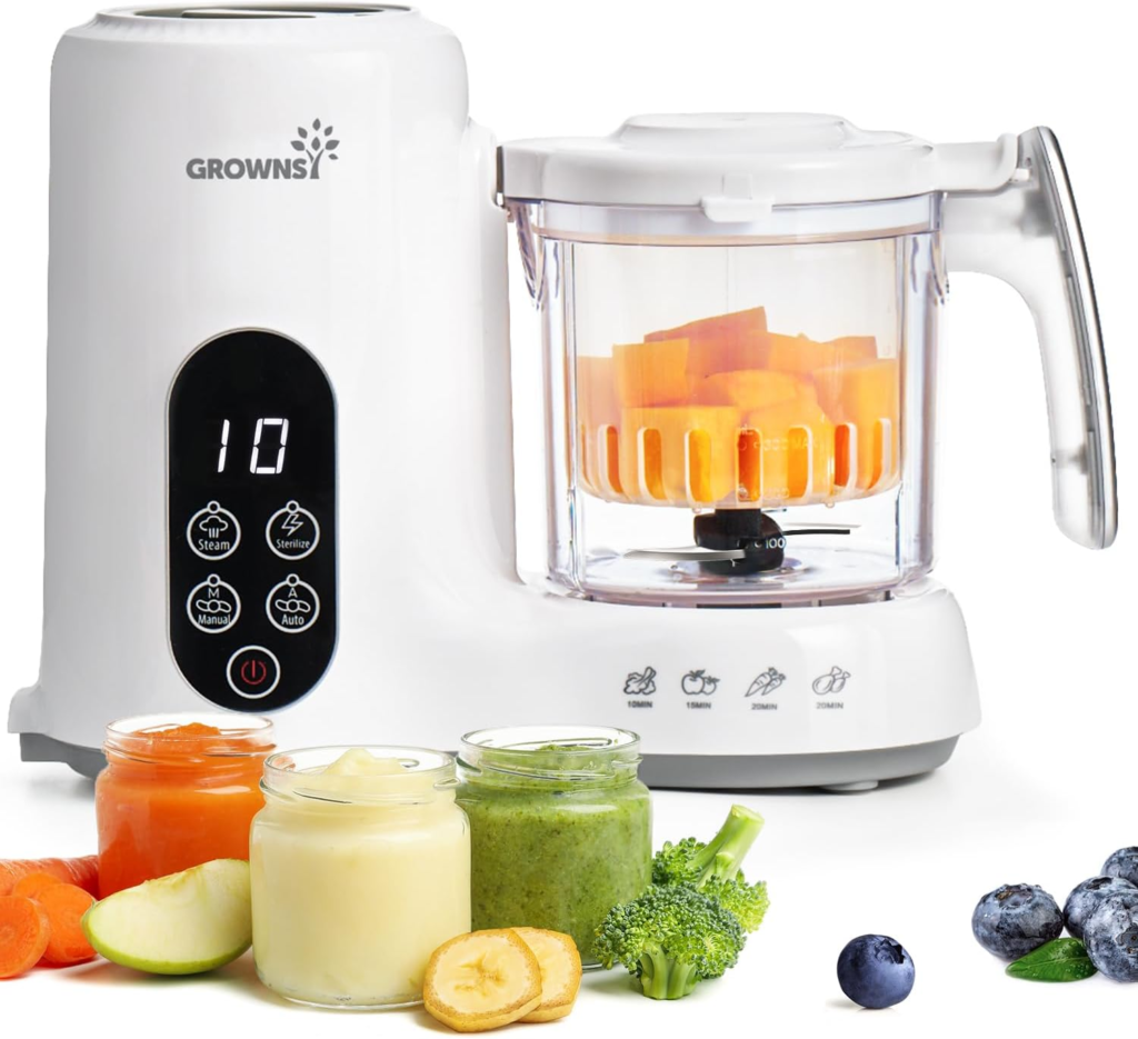 best blender for baby food Grownsy baby food maker steamer and blender