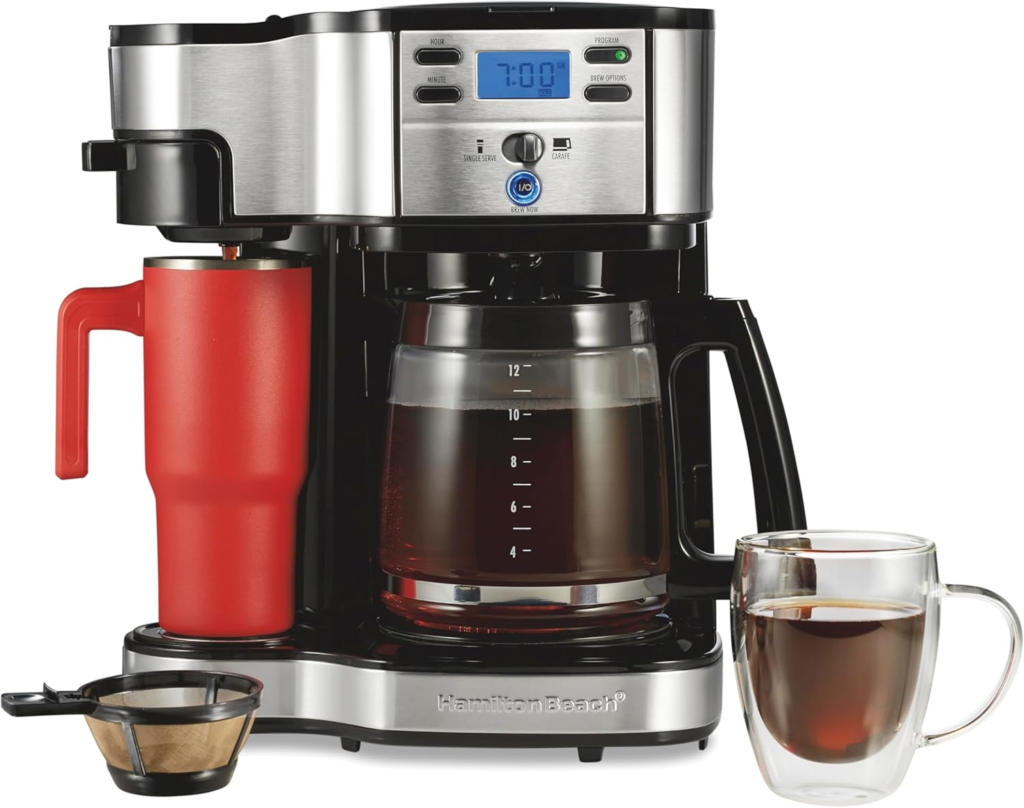 best coffee maker under $100 Hamilton Beach 2 way programmable coffee maker with 12 cup carafe