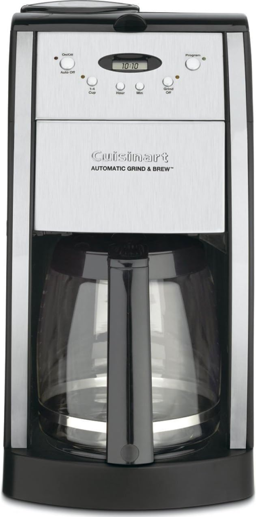 best coffee maker with grinder Cuisinart grind and brew 12 cup coffee machine