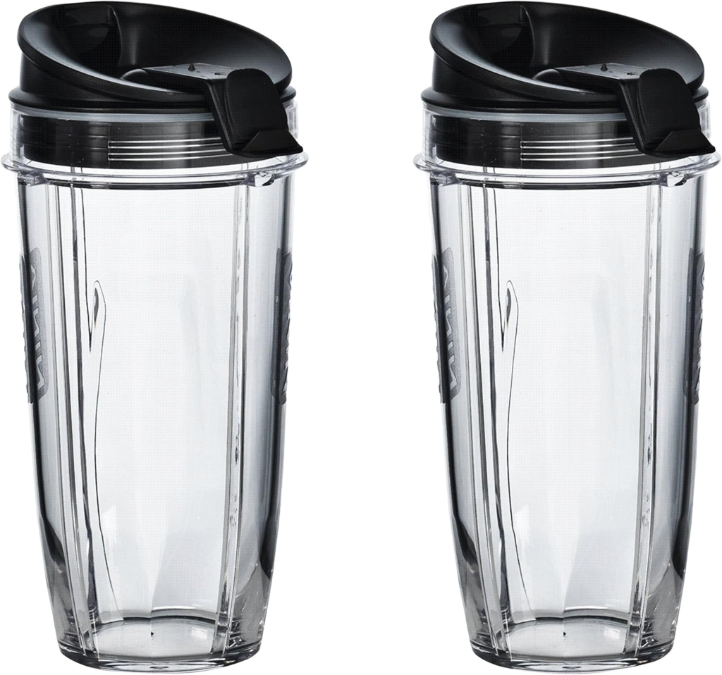 best blender cups Nutri Ninja 24oz Tritan cups with sip and seal lids