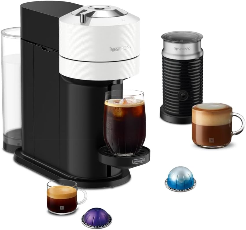 Nespresso Vertuo Next coffee and espresso machine with milk frother – best espresso machine for home coffee and latte