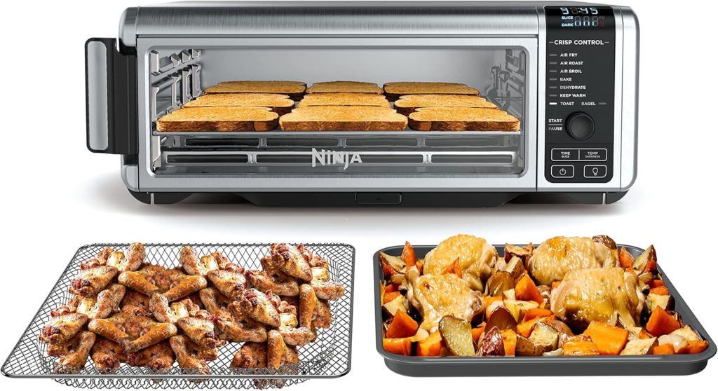 Ninja digital air fryer toaster oven 8 in 1 flip up XL capacity USA