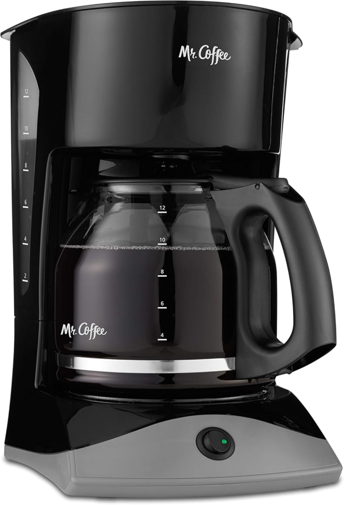 best coffee maker for beginners Mr. Coffee 12-cup coffee maker with auto pause glass carafe