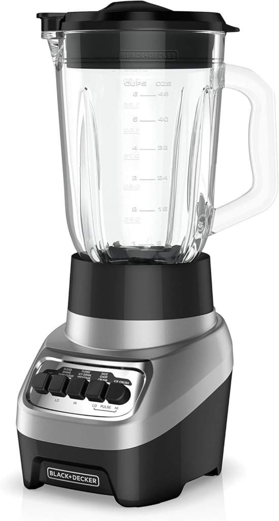 best blender under $100 BLACK+DECKER PowerCrush 6 cup glass jar