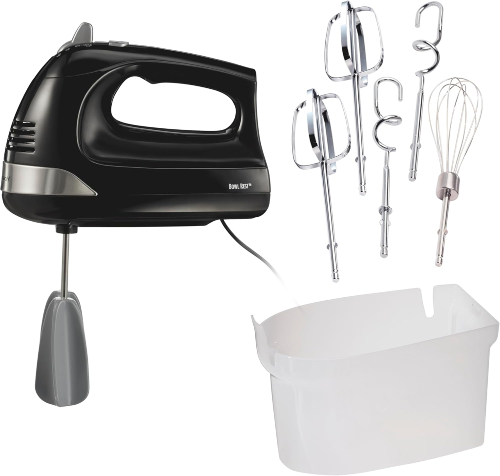 best hand mixers under $50 Hamilton Beach 6-speed electric hand mixer with whisk and dough hooks