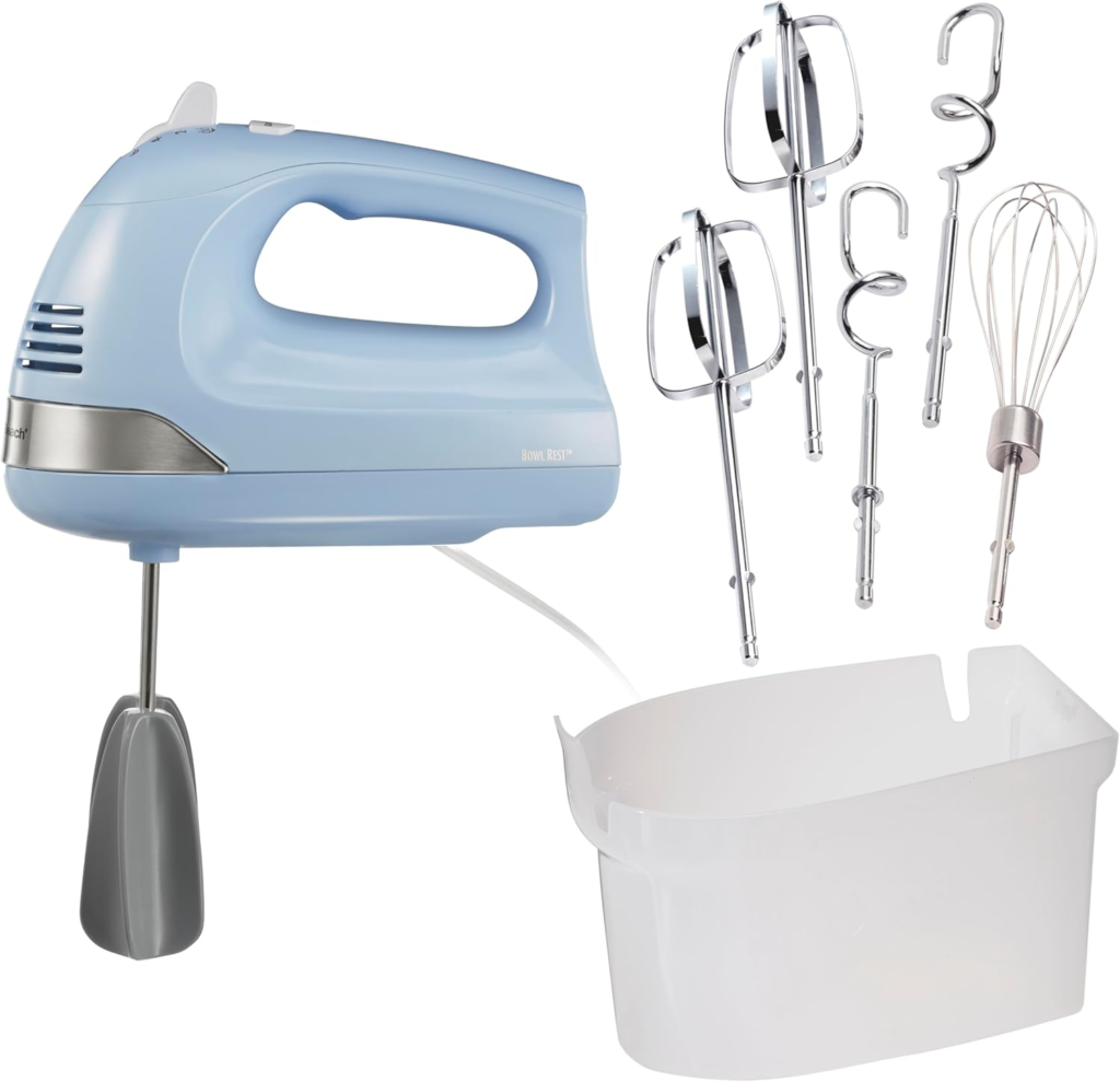 best hand mixers for cookie dough Hamilton Beach 6-speed electric hand mixer with dough hooks