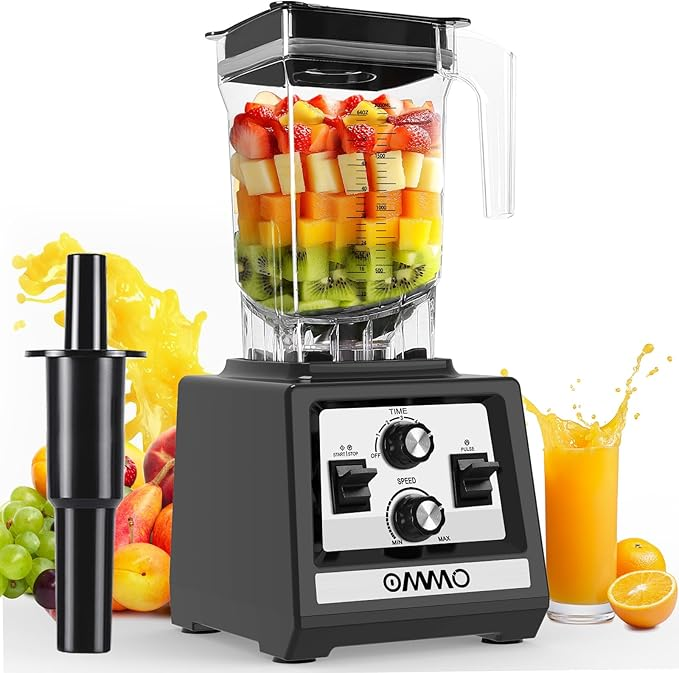 best blender for frozen fruit OMMO 1800W peak power blender