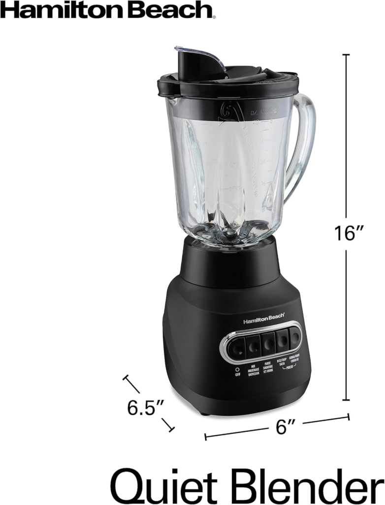 quiet blender with soundproof shield Hijolla 2200W commercial blender for smoothies and ice