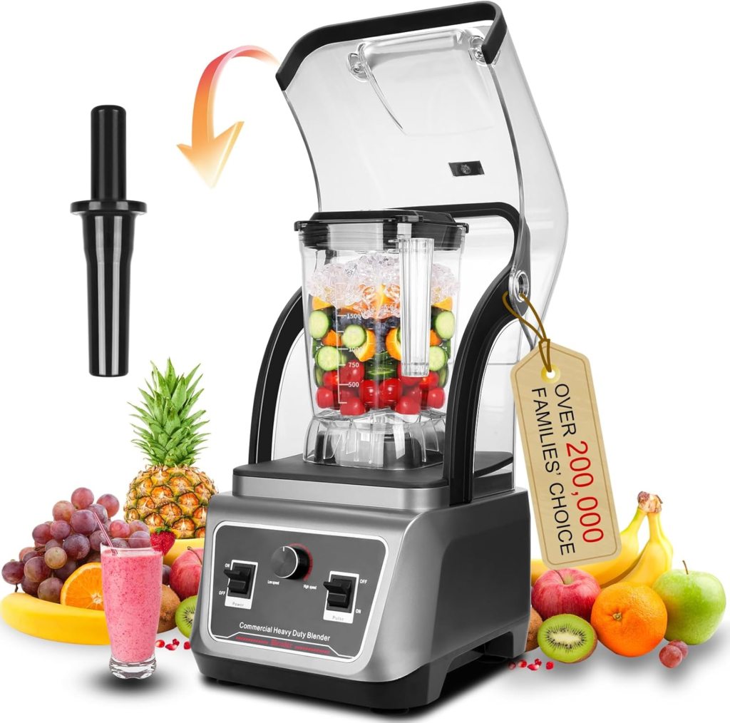 quiet blender for smoothies Hamilton Beach Wave Action 800W low noise countertop blender