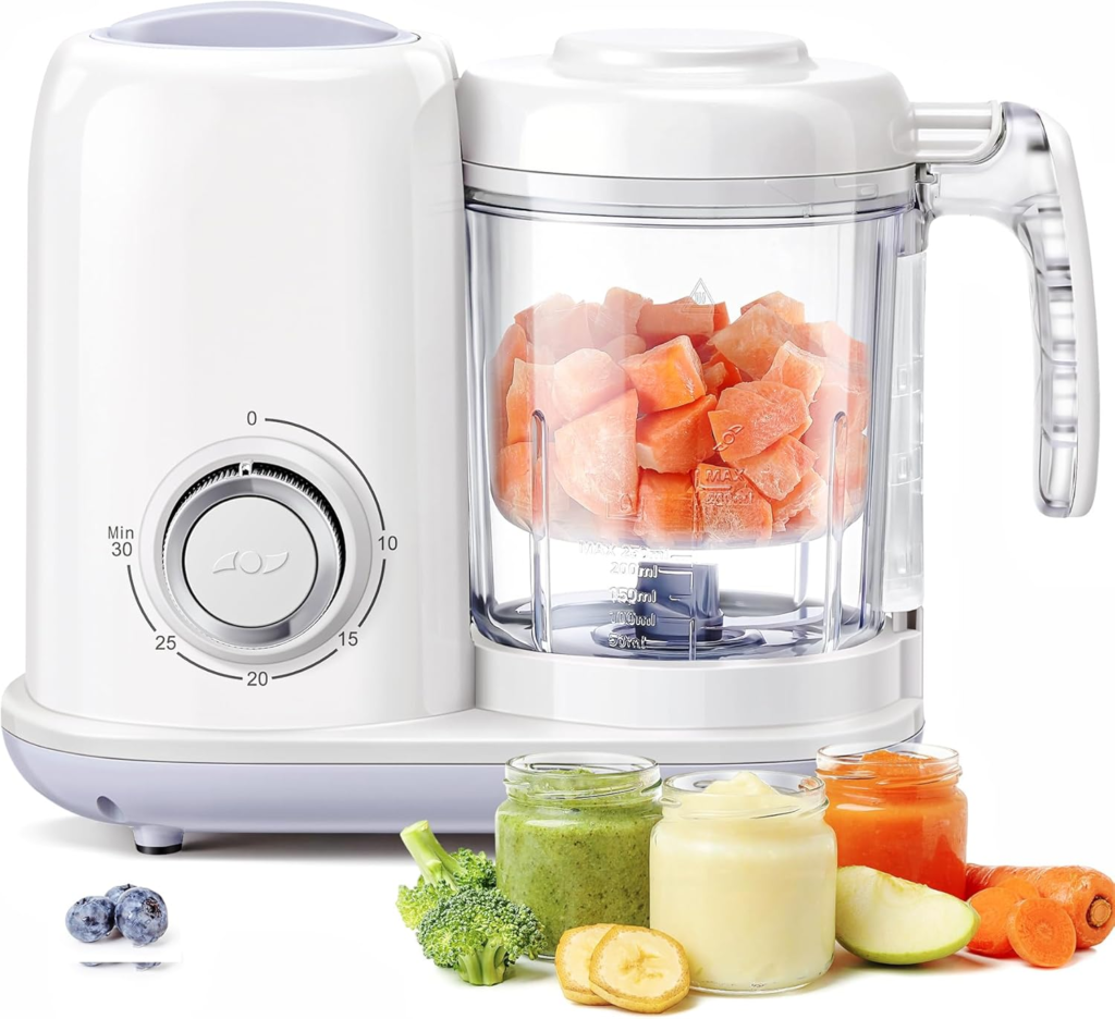 baby food processor and steamer amzbabychef 4 in 1 baby food maker