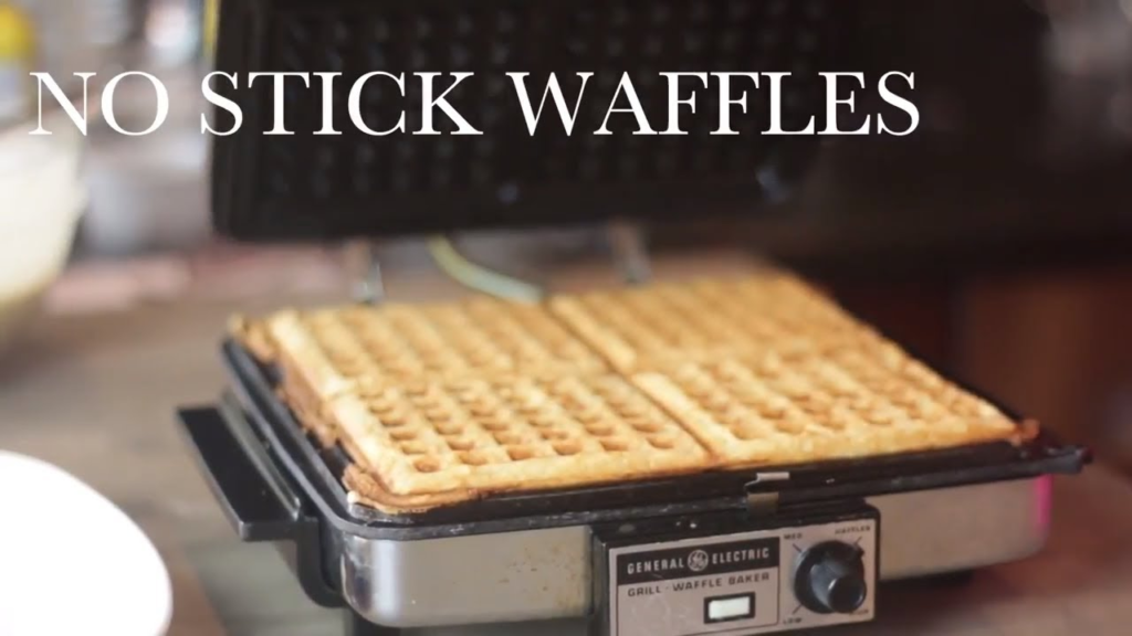why waffles stick to waffle maker example