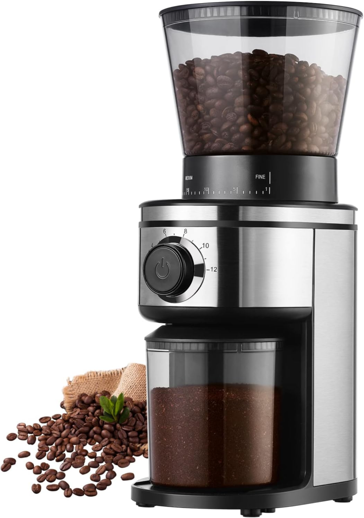 Ollygrin burr coffee grinder for espresso and cold brew