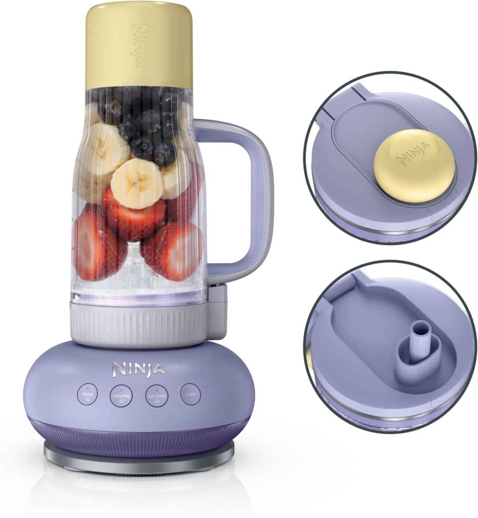 Ninja BlendBoss Personal Blender with travel tumbler for smoothies, protein shakes, and frozen drinks at home or on the go
